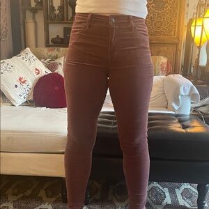 Women's Stretch Corduroy Jeans in Mauve Plum